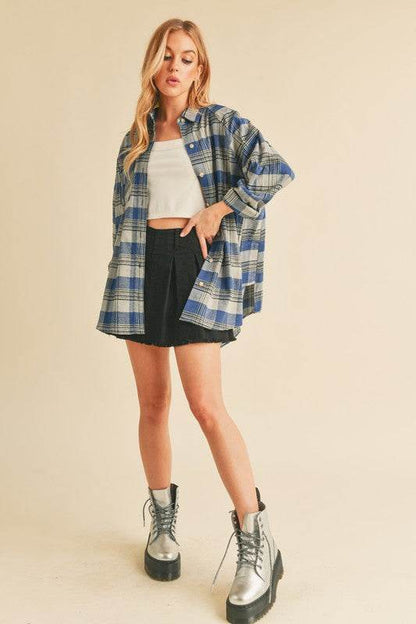 Jocia Plaid Flannel Shirt