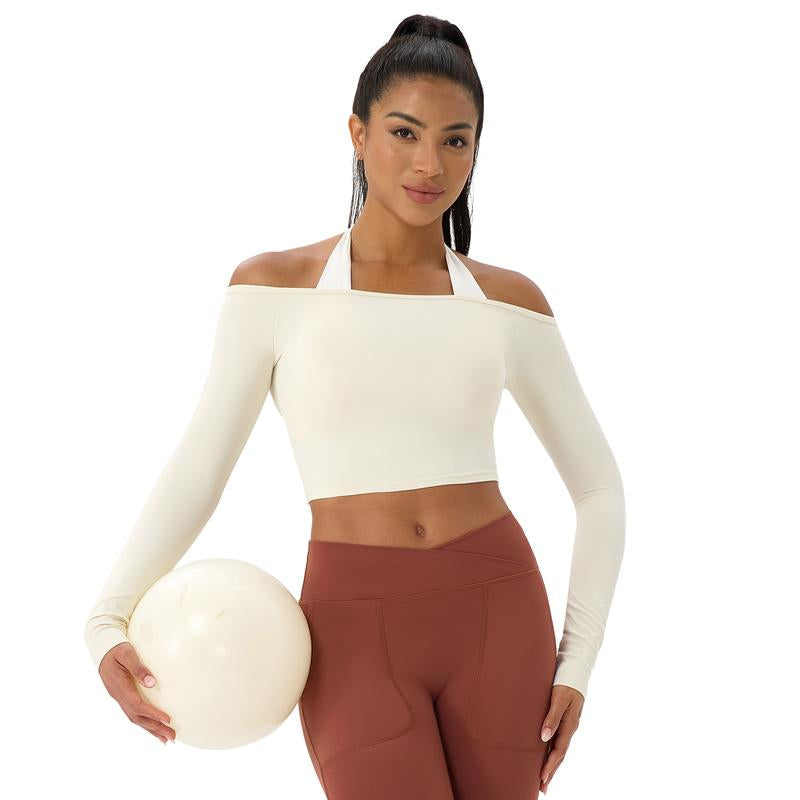 Cici Five Cold Shoulder Top Relaxed Fit Ribbed Knit for Lounge & Date Night Cozy Breathable Versatile Pullover