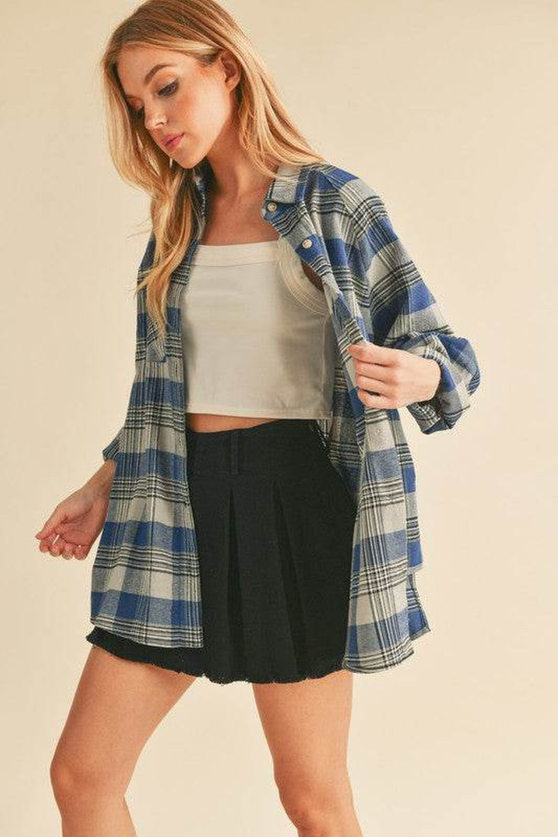 Jocia Plaid Flannel Shirt