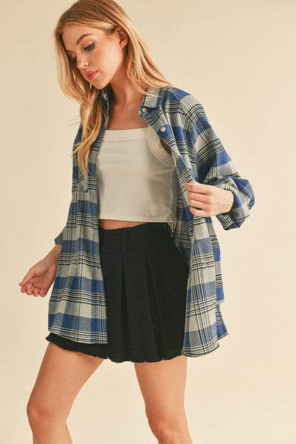 Jocia Plaid Flannel Shirt