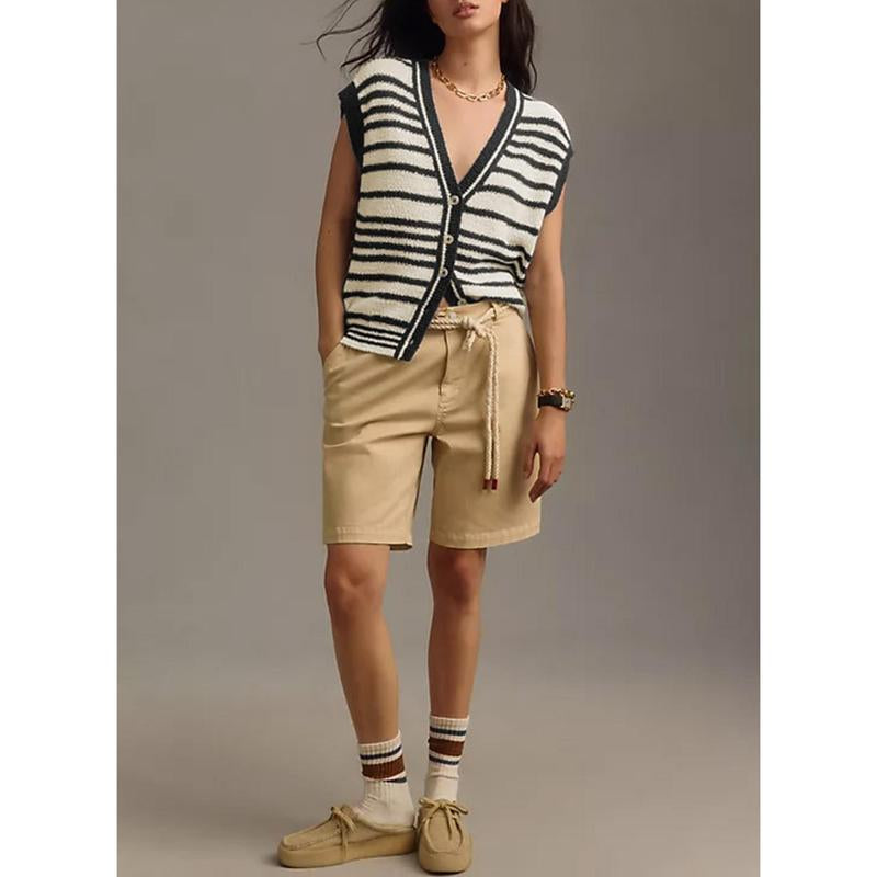 Dokotoo Women'S V Neck Sleeveless Sweater Vest Casual Solid Cap Sleeve Knit Pullover Tank Tops 2025 Clothes