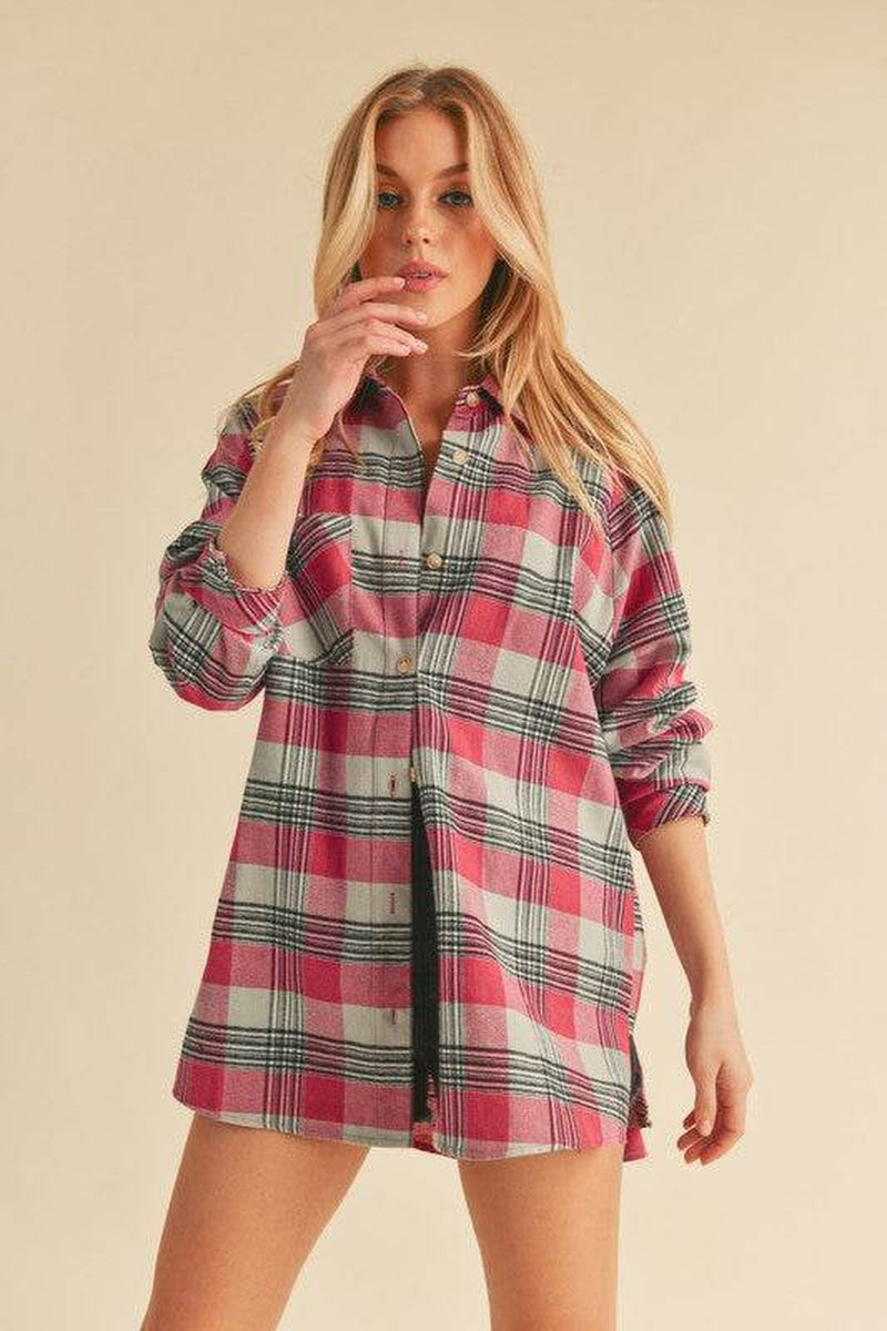 Jocia Plaid Flannel Shirt