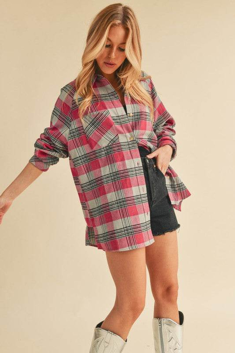 Jocia Plaid Flannel Shirt