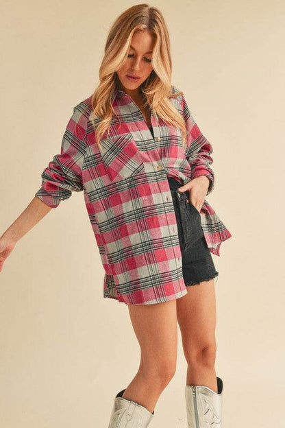Jocia Plaid Flannel Shirt