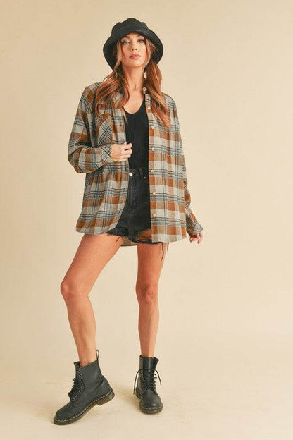 Jocia Plaid Flannel Shirt