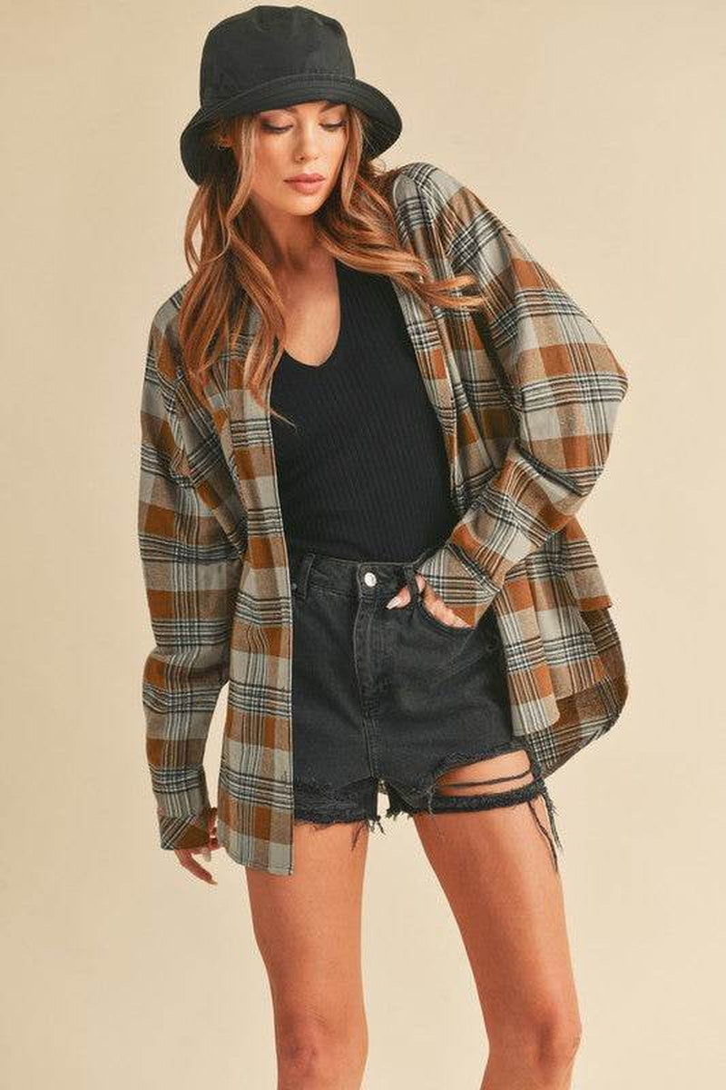 Jocia Plaid Flannel Shirt