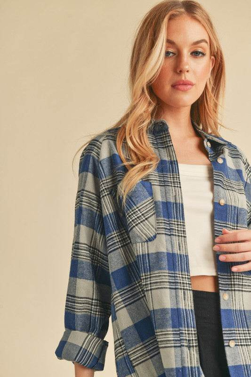 Jocia Plaid Flannel Shirt