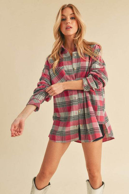 Jocia Plaid Flannel Shirt